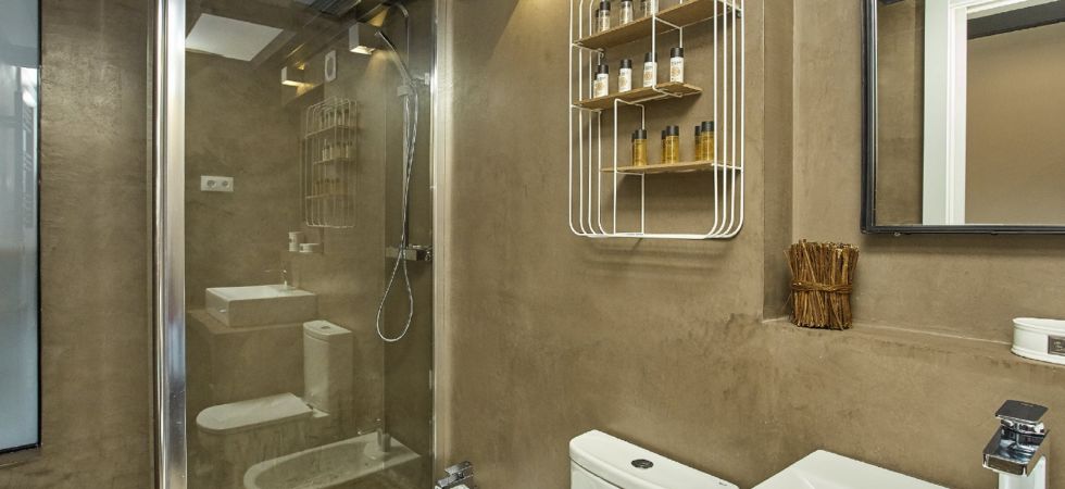 13574) UD Apartments - Marina Vintage Loft, Barcelona - Bathroom and shower